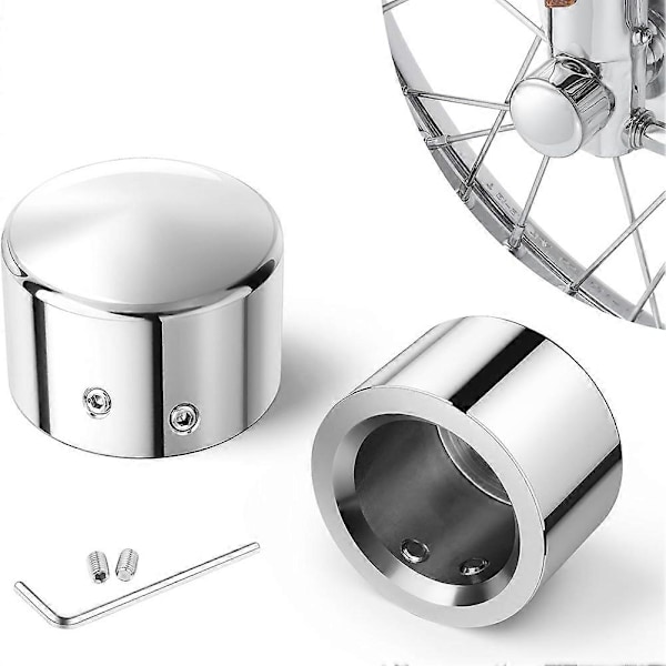 Frontakselmutterdeksler, Aluminium Akselmutterhetter for VRSC Softail Dyna Super Glide XL 883 1200