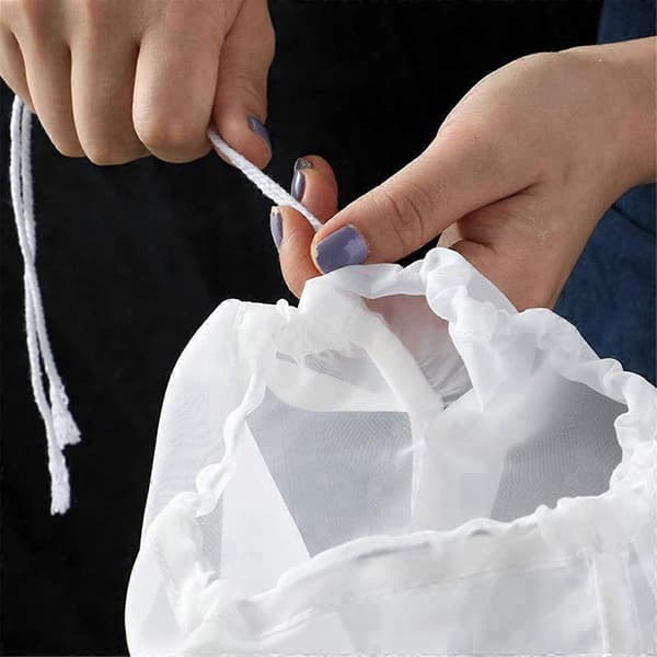 Sojamælk Vin Filterpose Nøddemælkspose Yoghurt Filternet Mesh Køkken Mad Genanvendelige Nylon Filterposer Si M
