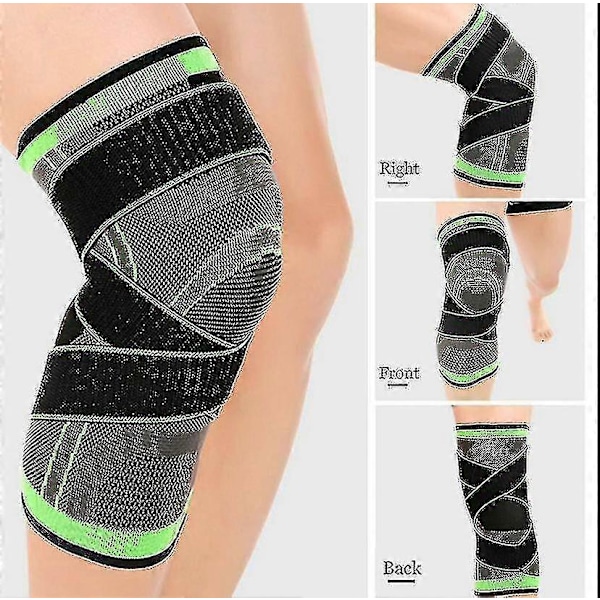 Sport Knästöd - Kompressionsbandage Ortopediskt Knäskydd Nytt 2024 Hög Kvalitet XL