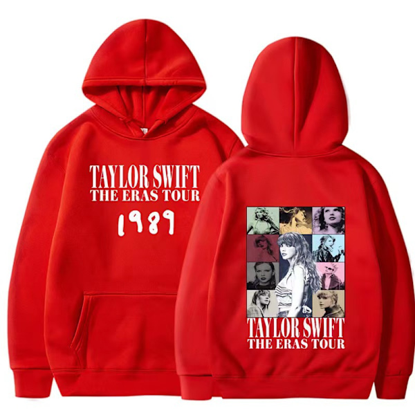 Tylor Ers r 0 Ccert r Crewc Taylor Swift 1989 Hoodie för Män och Kvinnor red 3XL