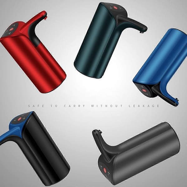 Elektrisk Vattendispenser Automatisk USB Vattenflaskpump Hushålls Dunk Dricksvattenflaska Strömbrytare Smart Vattenpump, Grön