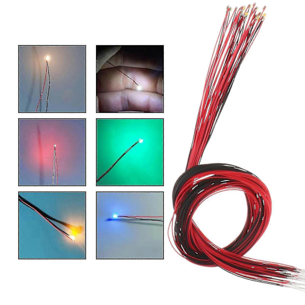 Set med 120 Förkopplade #0805 Smd Led Lampor Mikrokit Färdiglödda Leds Lampor