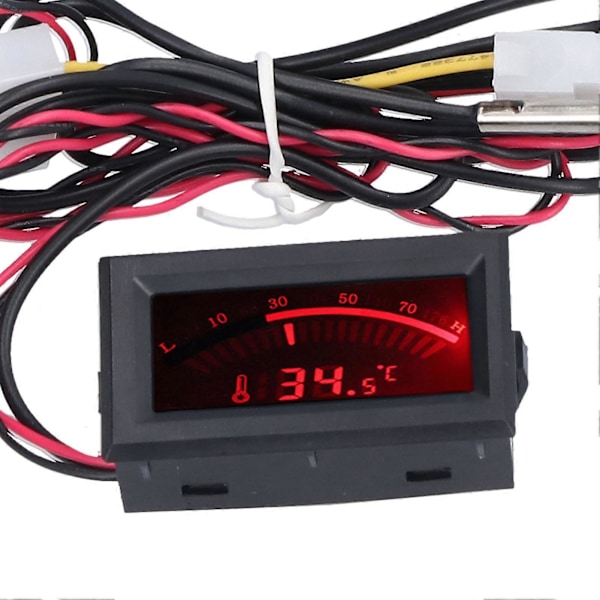 DC 5V Mini Termometer Metallprob Digital Inbäddad Temperaturmätarmodul NTC Sensor TS-805-R (Rött Ljus)