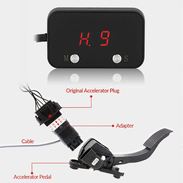 Cammus Windbooster 3-Läges Gaskontroll RT551 Plug and Play Passar GT86 2012-ON