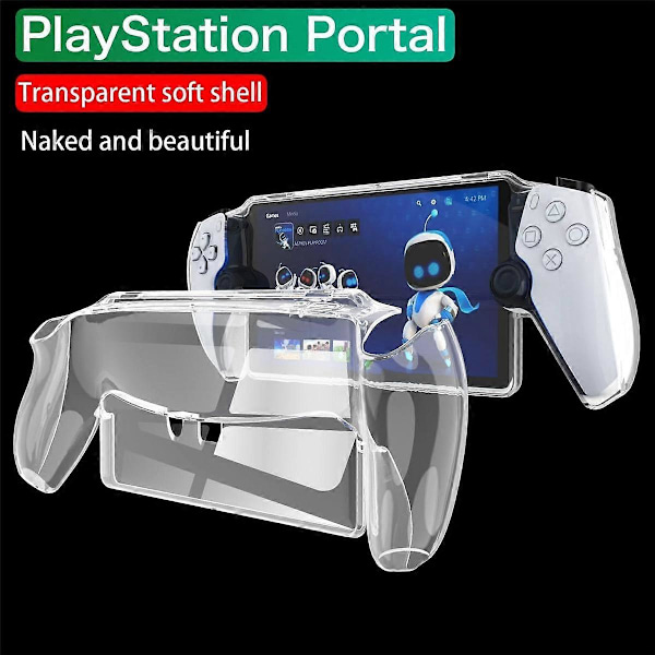 Spelkonsolfodral för Portal, transparent skydd, ultratunn mjukt skal av silikon TPU
