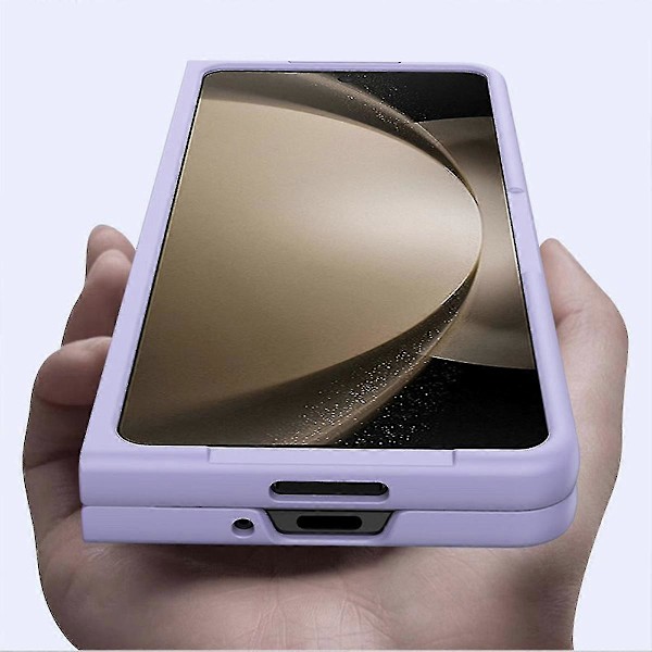 Z Fold 5 Cover, Slankt Ultratyndt PC Stødsikkert Cover Kompatibelt med Samsung Galaxy Z Fold 5 med S Pen Holder & Skærmbeskytter White