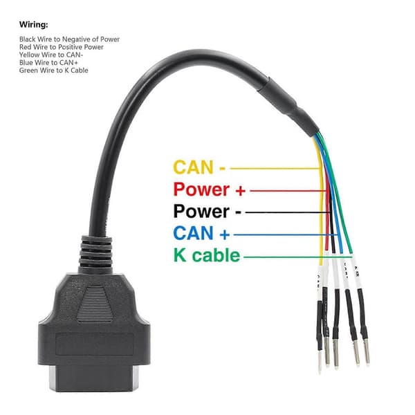 16PIN Kabel Test Adapter Stik til Bil Motorcykel Universal OBD ODB2 Ledningsføring