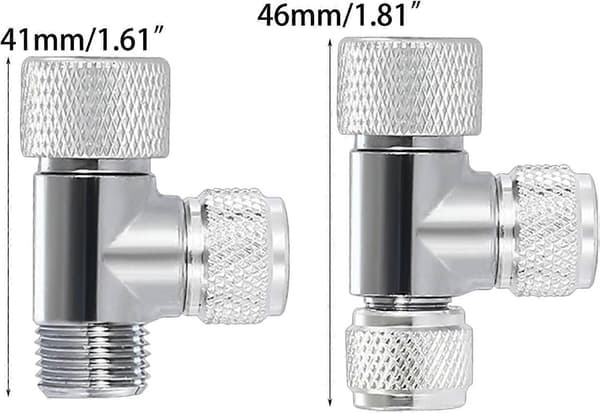 2 st Akvarium CO2 Bubbelregulator Diffusor Nålregulator Enkelhuvud Dubbelhuvud för Fiskakvarier CO2 Bubbelräknare Bubbelregulator