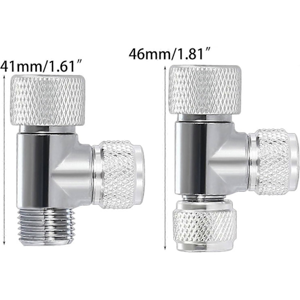 2 stk Akvarium CO2 Boble Regulator Diffuser Nål Regulator Enkelt Hode Dobbelt Hode for Fisketanker CO2 Bobleteller Boble Regulator