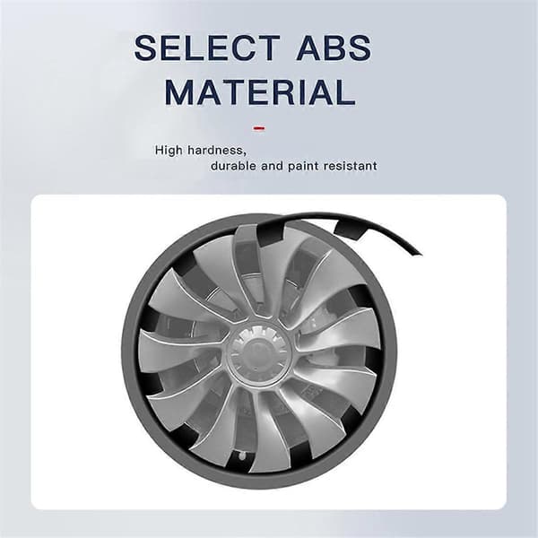 21 tuuman auton pyörännavan suojus Model Y 2021-2023 Induction Uberturbine -vanteille, punainen