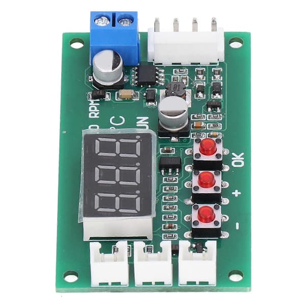 Fläkttemperaturkontroll Digital 4-tråds PWM Temp Modul Stöd för EBM EC 5A DC12?48V