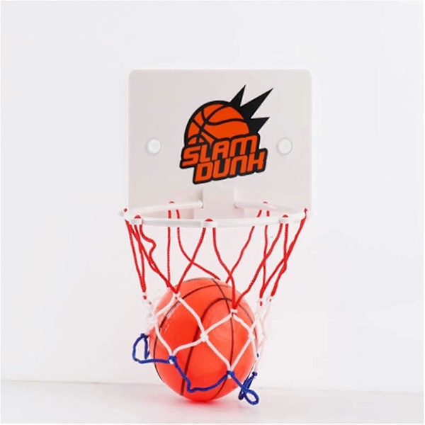 Mini Basketballkurvsett Veggfeste Innendørs Basketballsett For Barn Gutter (hvit)