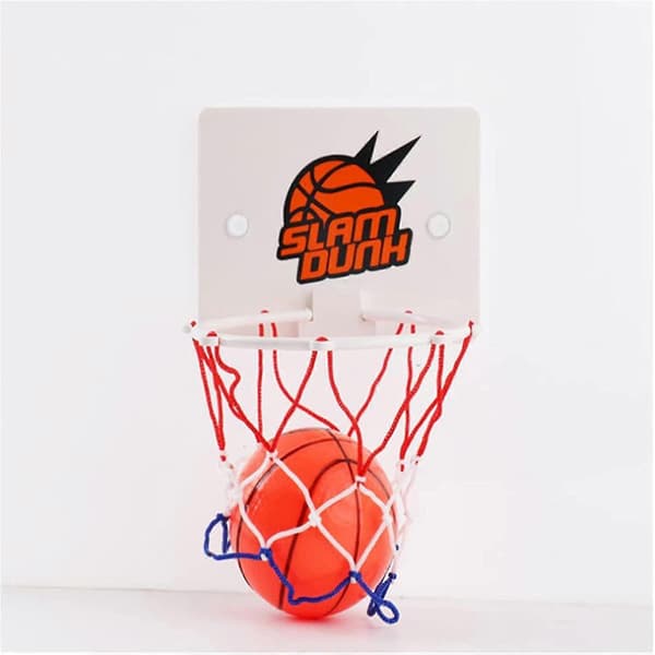 Mini Basketbollkorg Set Väggmontering Inomhus Basketboll Set För Barn Pojkar (vit)
