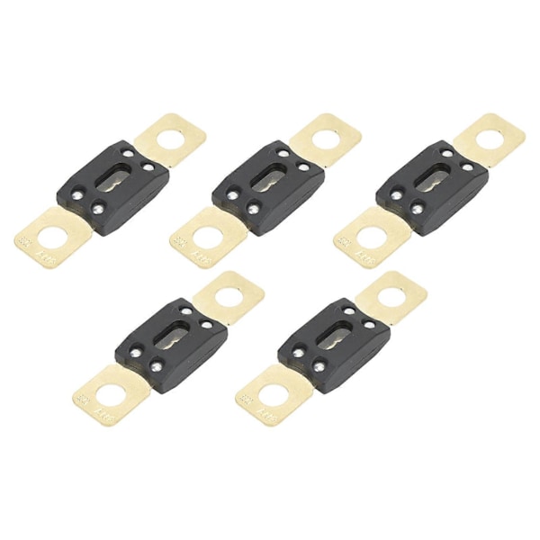 5 stk. Bil Audio ANM Type Sikringer 80 AMP Guldbelagt Zinklegering Universal Biltilbehør