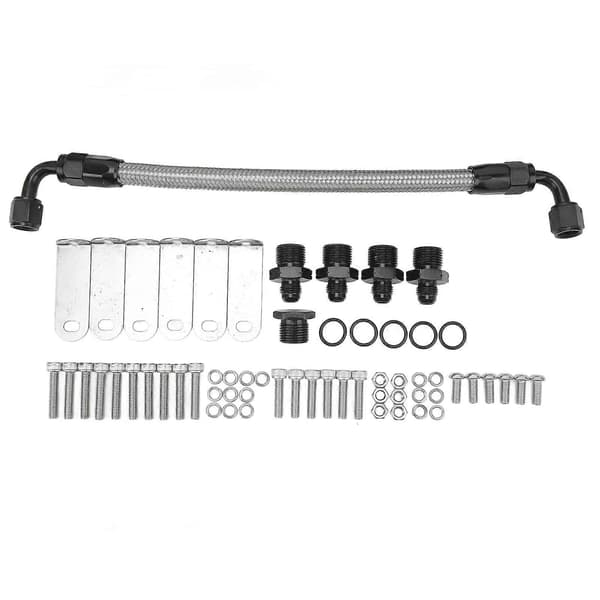 EFI Bränslerails Set Insug Aluminiumlegering Insugningsrör Bränslerails Kit för LS LS1 LS2 LS3 LS6 LSX Motor