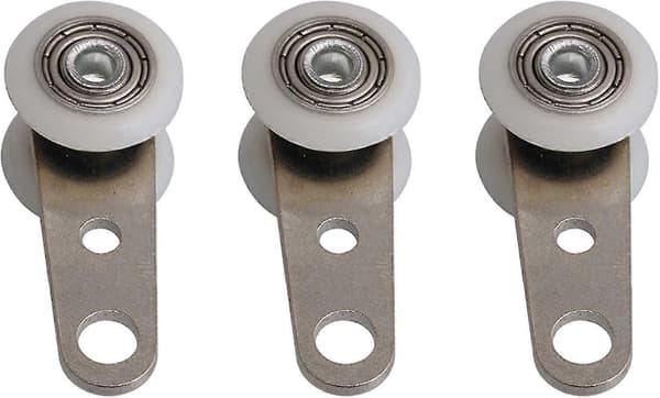 Bqlzr 10 stk. ruller til karnapper/skydedøre - metal og plastik - 4,5 x 1,9