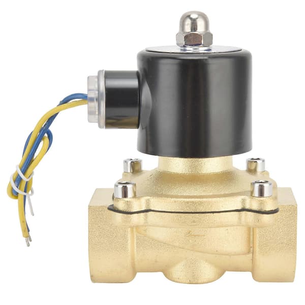 Normalt Stängd Magnetventil Mässing Direktverkande Membran Kontrollenhet 25mmAC220V
