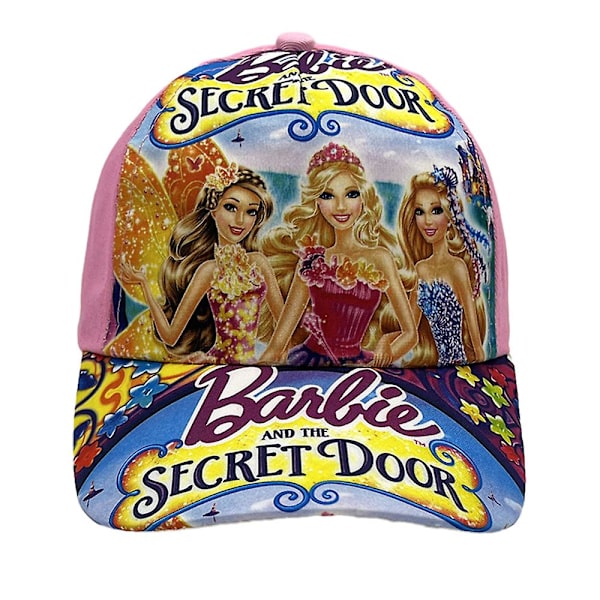 Barbie Dockor Tecknad Baseballkeps Barn Flickor Barbie Prinsessa Tryckt Justerbar Sommar Solhatt Truckerkeps style 1