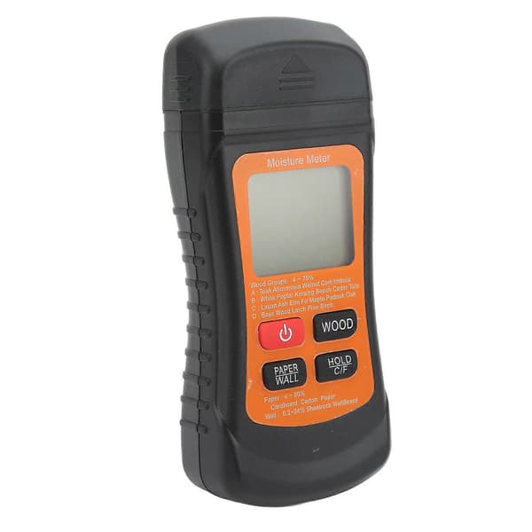 Träfuktmätare Temperaturdetektor Testare Digital Display Verktyg för Papper Vägg