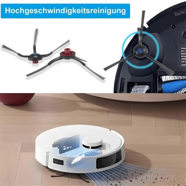 10 stk. sidebørster kompatible for T30 Pro Omni/ T30pro robotstøvsuger reservedeler