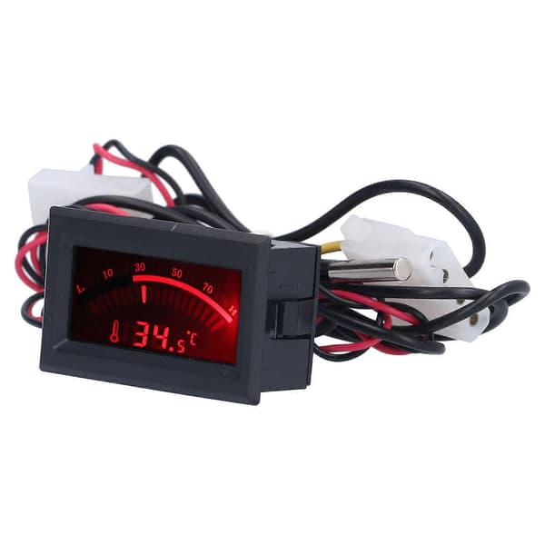 DC 5V Mini Termometer Metal Probe Digitalt Indbygget Temperaturmåler Modul NTC Sensor TS-805-R (Rødt Lys)