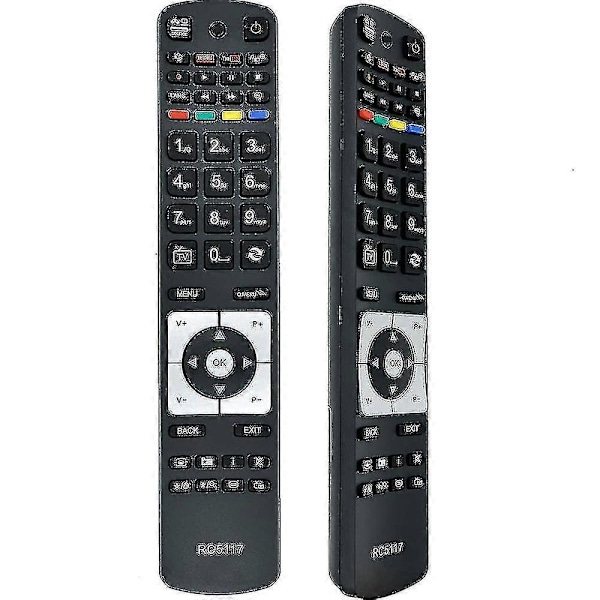 Erstatningsfjernbetjening Universal Tv Rc-5117 Rc5118 Rc5118f RC5117