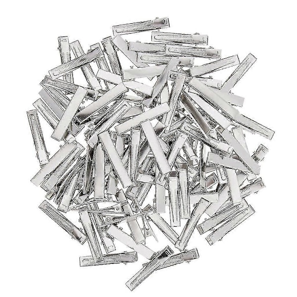 300 st Enkelspets 6x55mm Metall Alligator Hårklämmor Med Tänder Salong Kvinnor
