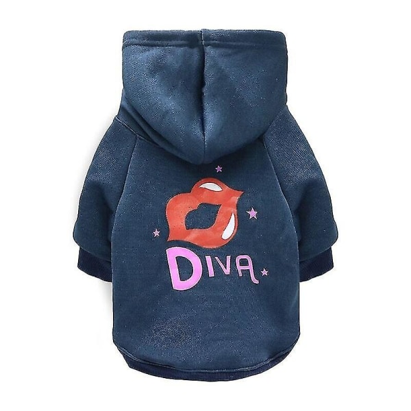 Hundhuvtröjor Kläder Vinter Varma Husdjurskläder Tröja Mjuk Fleece Valpdräkt Kappa För Små Mellanstora Hundar Katt Chihuahua style 3 M