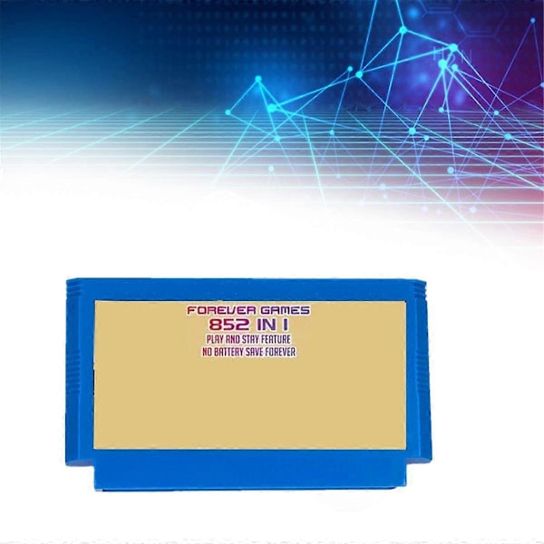 För FC Adapter 852 i 1 Spel för SFC/SNES Spelkonsol FOREVER GAMES Spel Blå
