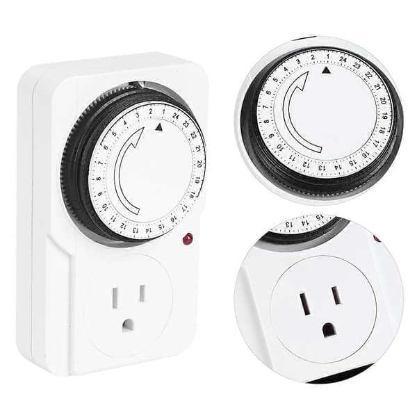 Mekanisk Timer Stikkontakt 24-timers Cyklus Timing Controller Stikkontakt Hjemmeforsyninger