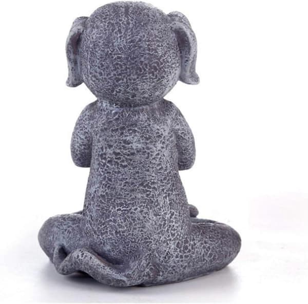 Meditationshundstaty Buddha - Zen Hund - Hemei - Top Collection S