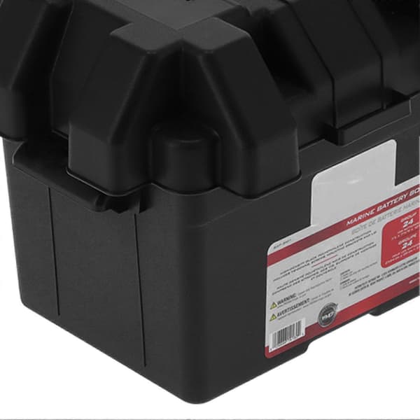 Multifunksjonell Batteriboks Oppbevaringsholder Stor Kapasitet med Stropp Universell for Bil Lastebil Båt Bobil