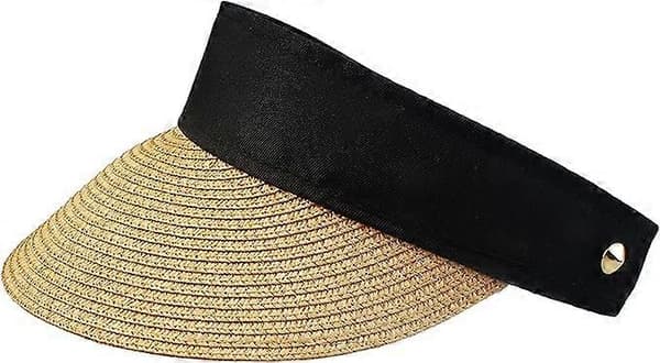 Dam Solhatt med bred brätte Halm Golf Solhatt Sommar Strand Panama G