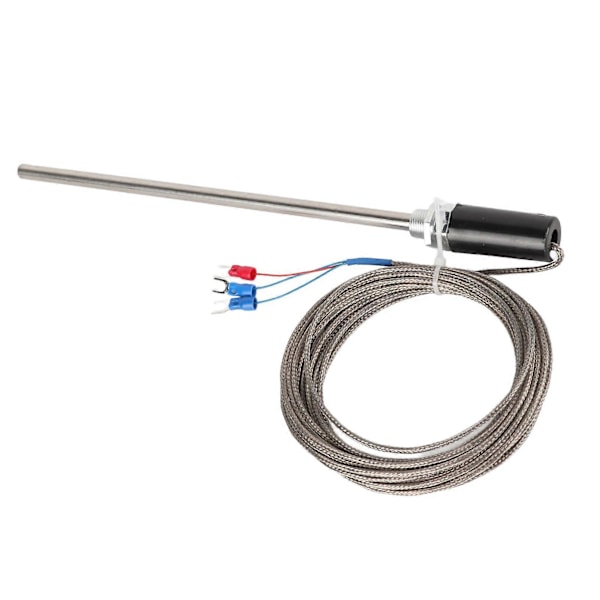 M12 Probe Termoelement PT100 Rustfrit Stål Temperatur Sensor Probe 200mm 0-400C5m