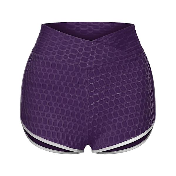 Tflycq Dam Basic Slip Cykelshorts Kompression Träningsleggings Yogashorts Byxor Purple XXXXL