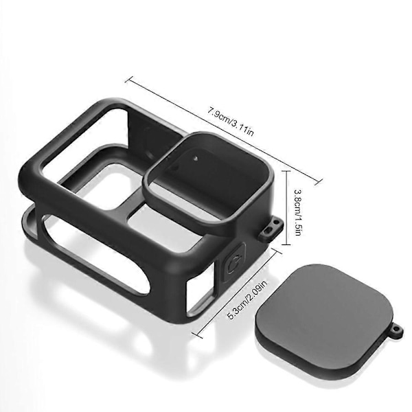 Suojakotelo, linssinsuojussetti, iskunkestävä, helppo asennus, silikonisuojus GoPro HERO13:lle