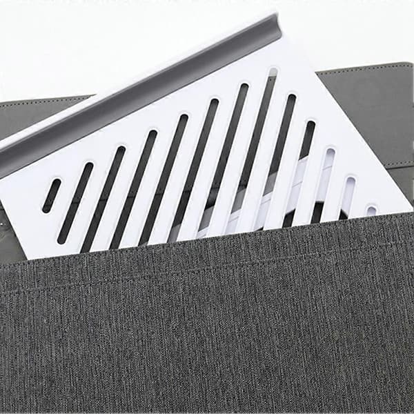 Moderne Laptop Stand Studie Arbejde Varmeafledning Laptop Stand med Justerbart Multi Graders Design Hvid