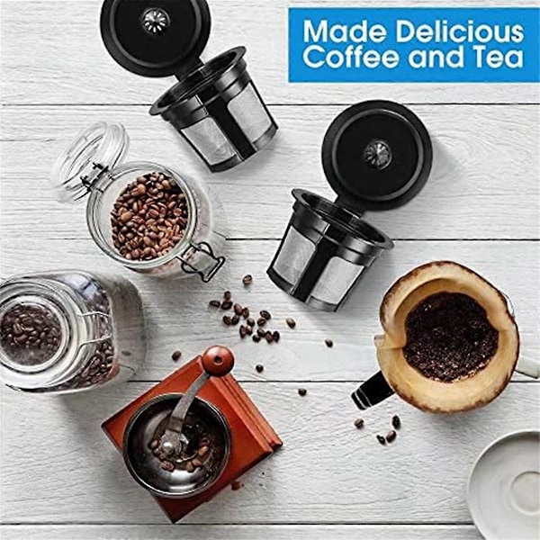 Universelle Gjenbrukbare Kaffefiltre med Matvaregodkjent Rustfritt Stålnett, for 1.0 og 2.0