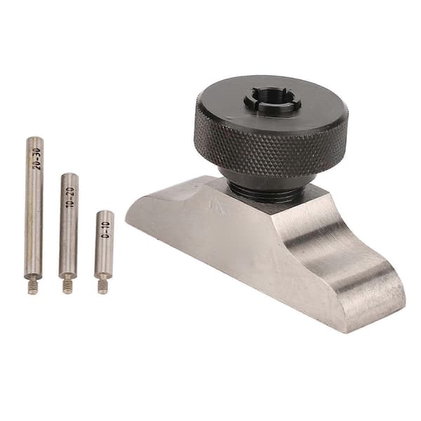 Djupmätarbas Härdat Rostfritt Stål Djupmikrometerstativ med 3 st Förlängningsstänger 63x17mm/2.5x0.7in