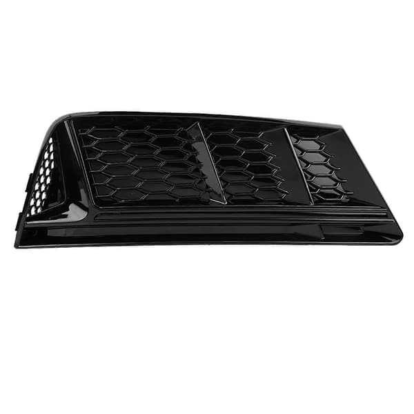 2 stk. S4-stil blank svart frontfanger tåkelysgriller for A4 B9 2017?2018