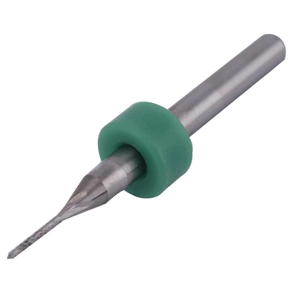 10 stk 0,5/0,6/0,7/0,8/0,9/1,0/1,1/1,2/1,3/1,4 mm PCB Endefrese Graveringsbits Kutter 1/8\" Skaft