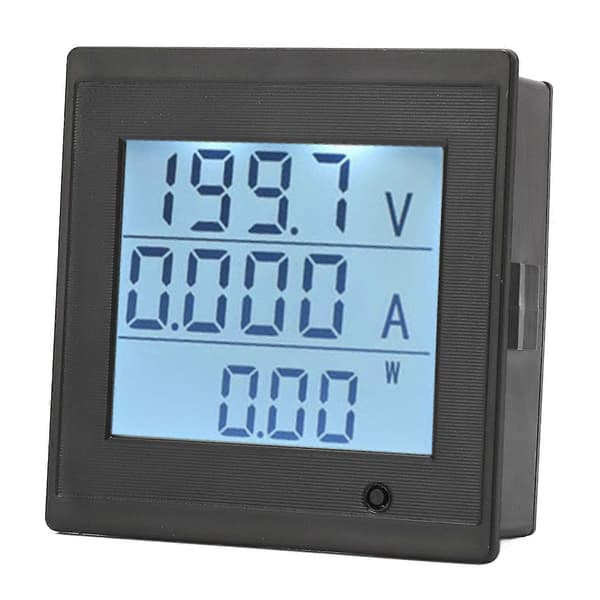 Digital Voltmeter LCD-skärm Strömmätare DC 6?200V Volt Monitor Alarmfunktion