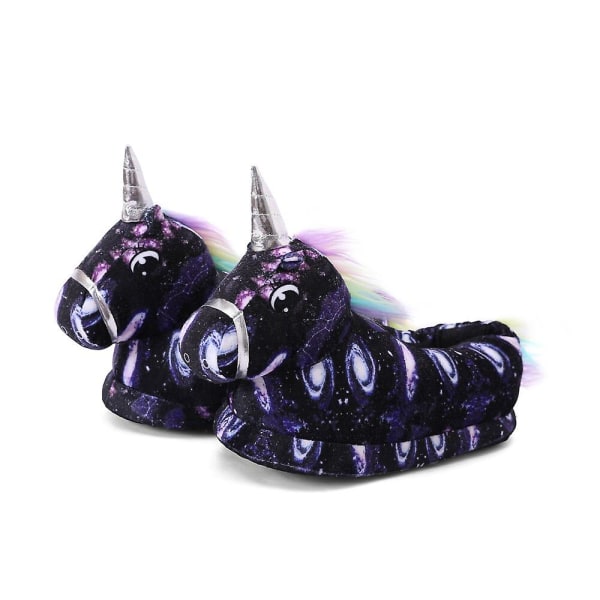 Unicorn Tofflor Barn Söta Tofflor Varma Inomhus för Vintern style 15 S Length 22cm