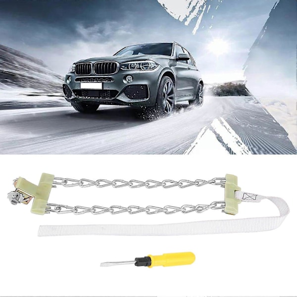 205 - 225mm Rengas Lumiketjut Teräsketjut Liukkaudenestoon Auto Maastoauto SUV