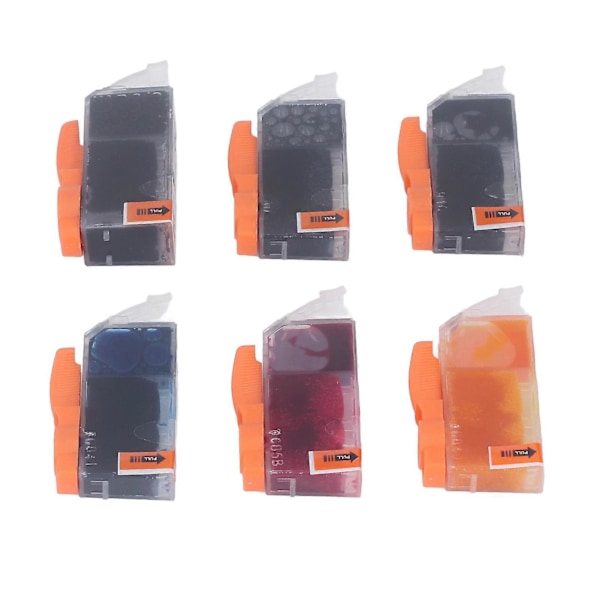 Bläckpatronset Svart och Färg Bläckpatron Combo Ersättning för PIXMA IP4810 IP4910 IX6510 MG5210 MG5310 BK BK C M Y GY