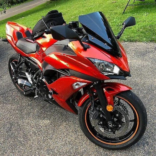 Vindskærm Dobbelt Vindskærm Deflektor til Ninja 650 2017-2019 Motorcykeltilbehør