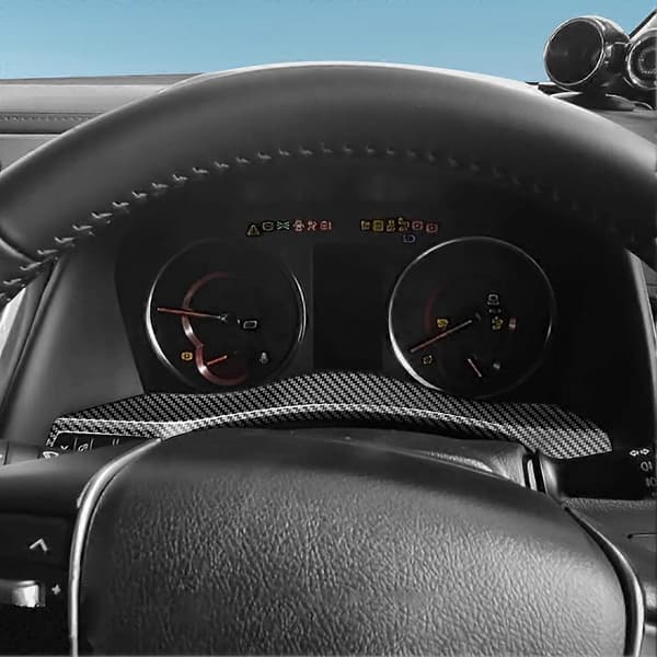 Bil Instrumentram Mätare Display Ram Skydd Trim för ALPHARD VELLFIRE 30 Serien 2018-2022 Kolfiber