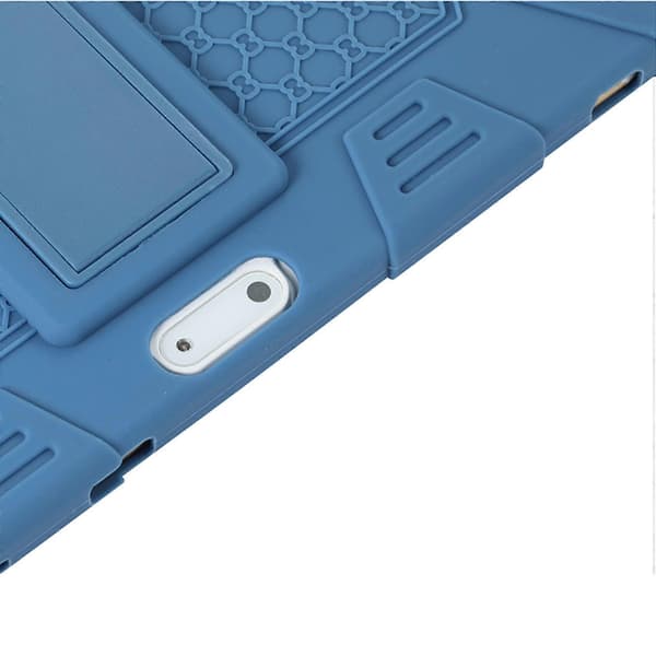 Tablet Cover til M30 M30 PRO 10.1 Tommer Tablet Silikone Cover Justerbart Tabletstativ med Pen (Blå)