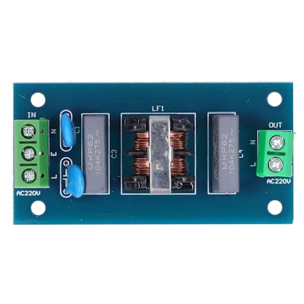 Filtreringskort Strömförsörjning Lågpassfiltermodul EMI Ljudförbättringsverktyg 220V 2A