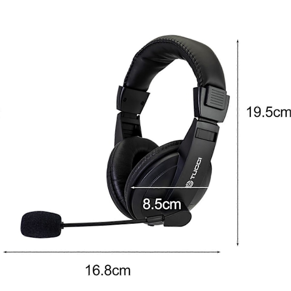 Langalliset kuulokkeet mikrofonilla Stereo Surround -äänentoisto Melunvaimennus Päähän asennettavat kuulokkeet Ergonominen mukava E-urheilu Pelikuulokkeet verkkotunneille Li